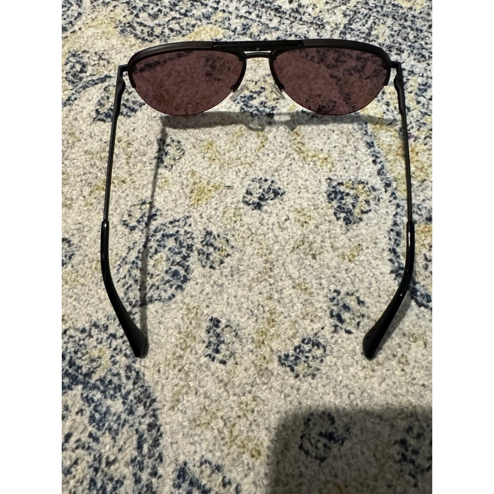 Diff Eyewear Tahoe Aviator Sunglasses No Case Matte Black Dark Lense - Picture 4 of 4